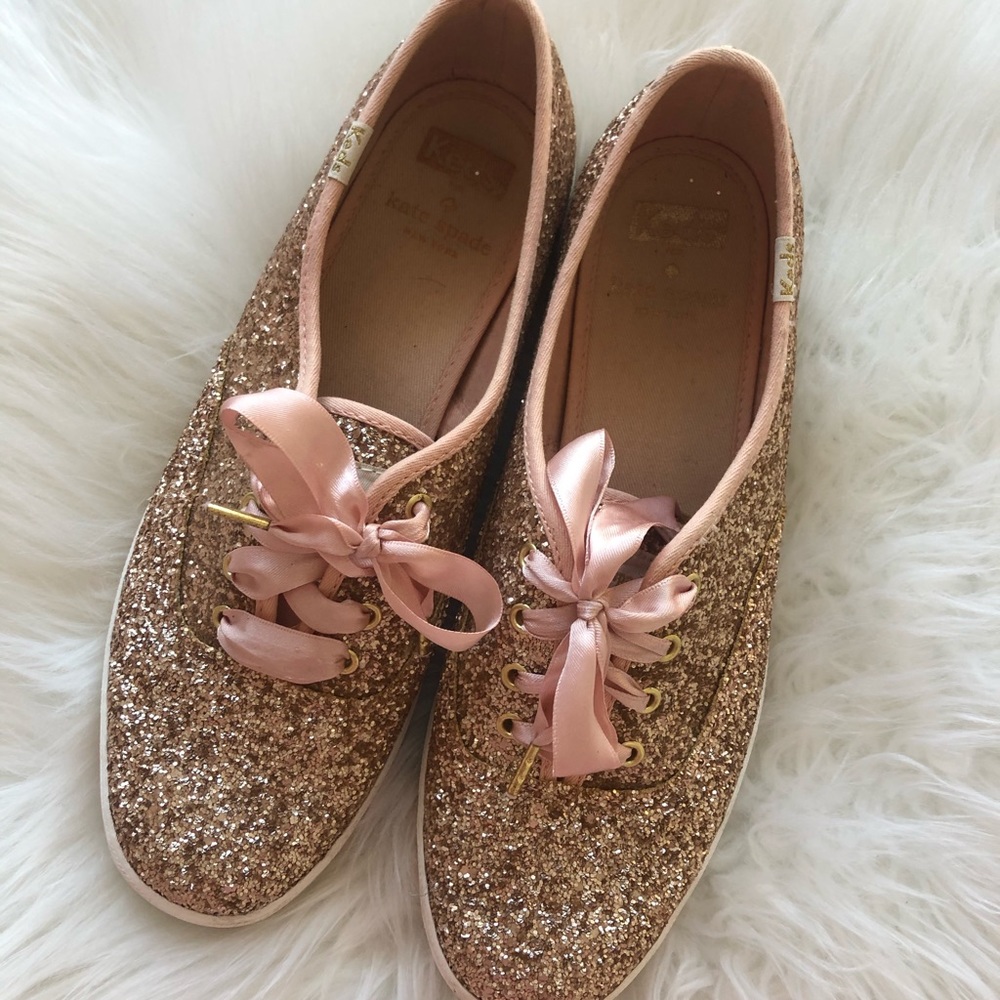 Kate Spade x Keds Rose Gold Sneakers